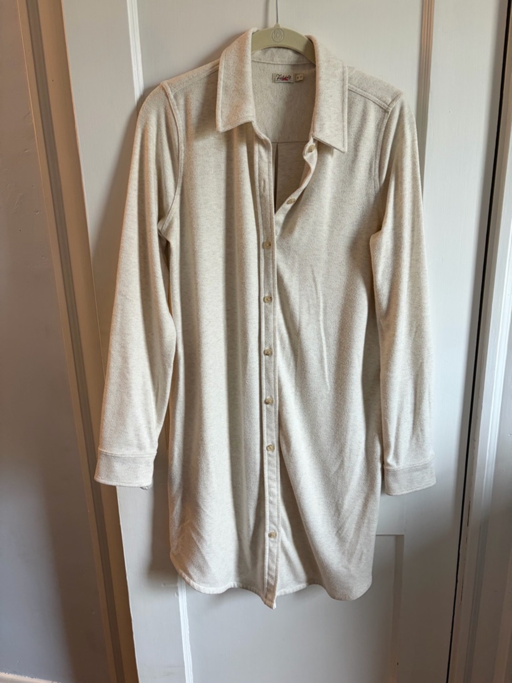 Faherty legend sweater dress off white